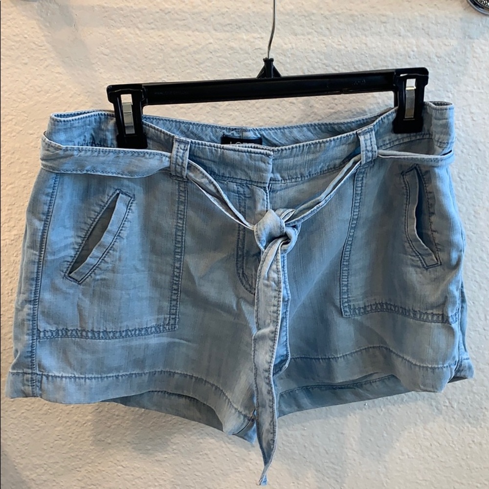 Loft denim chambray shorts